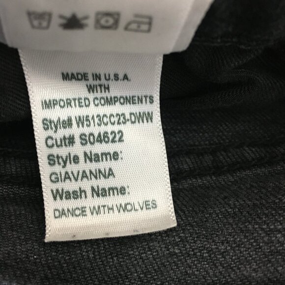 NWT Siwy Jean Womens Skinny Slim Fit Size 27 Giavanna Dace with Wolves Black - Picture 13 of 14